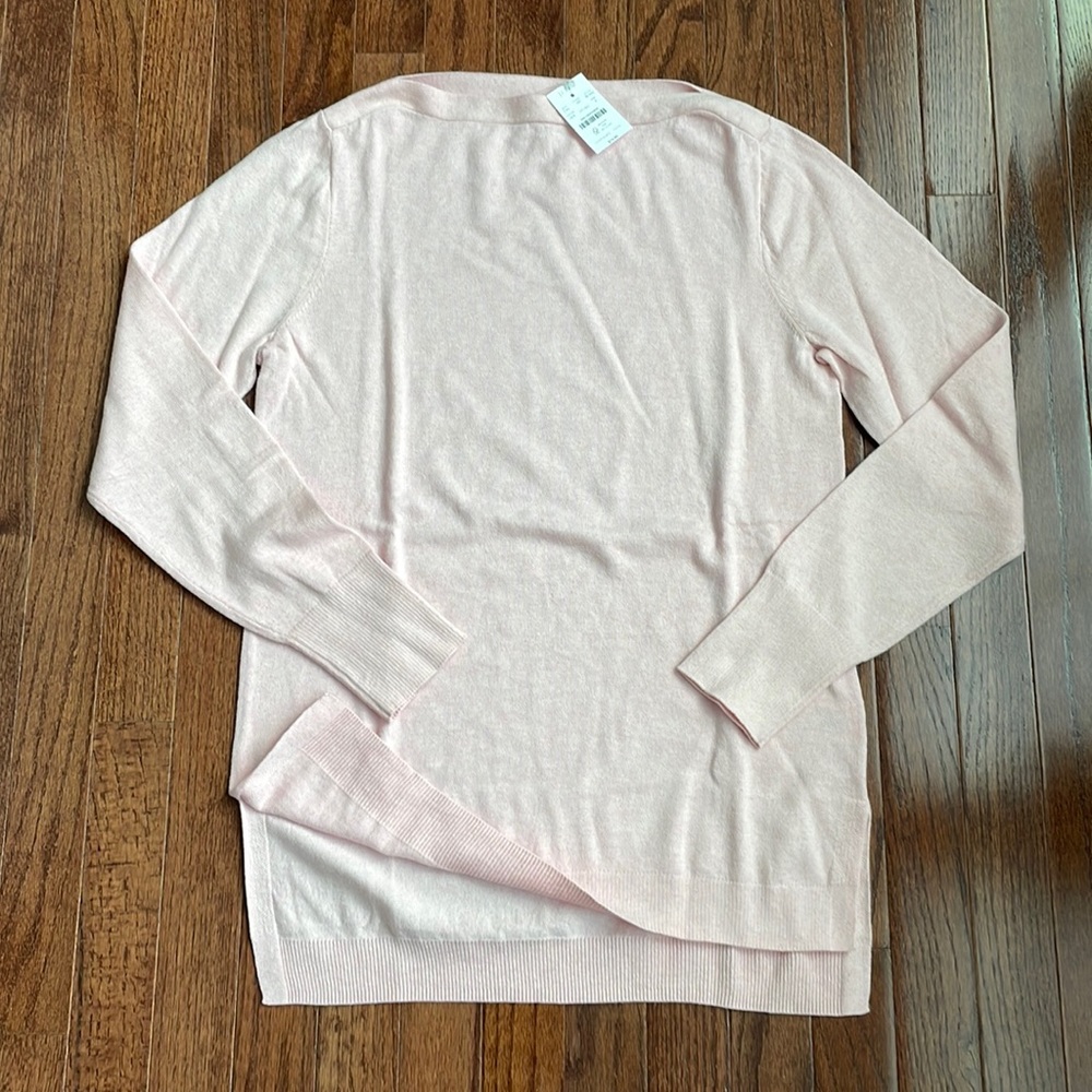 NWT J. Crew small light pink sweater